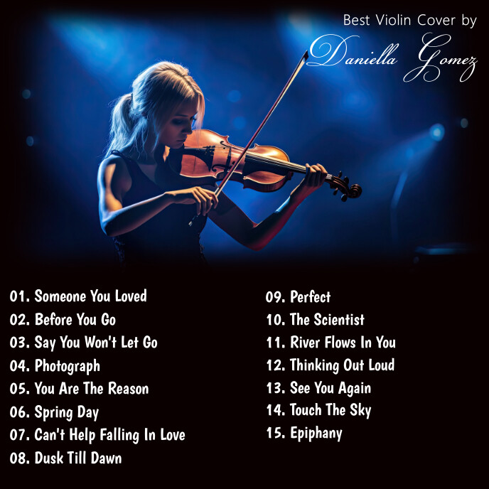 TRACKLIST Instrumental Cover Template PosterMyWall